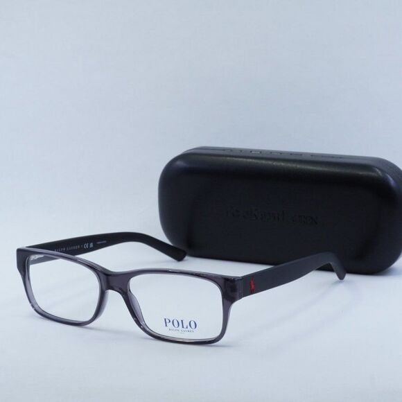 NEW POLO RALPH LAUREN PH2117 5407 SHINY TRANSPARENT GREY EYEGLASSES - Picture 8 of 8